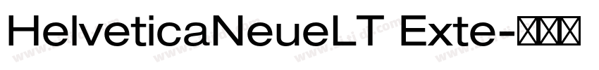 HelveticaNeueLT Exte字体转换